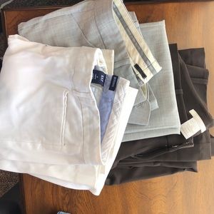 3 pairs of dress pants (Express, Gap, CharlotteRu